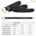 thumbnail image 4 of JASGOOD Black Belts for Women, Womens Leather Belt for Jeans Dress, 4 of 12