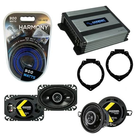 Fits Pontiac Solstice 2006-2009 Speaker Upgrade Kicker DSC46 DSC35 HA-A400.4 Amp