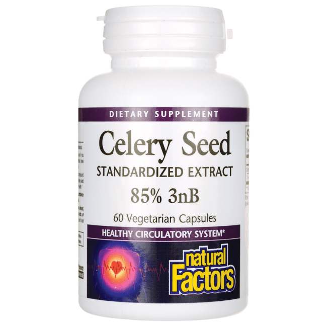 Natural Factors Celery Seed Standardized Extract 60 Veg Caps