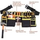 thumbnail image 3 of Cinturón para herramientas con 11 bolsillos, bolsa para herramientas, tela Oxford impermeable, con correas ajustables, para electricistas y constructores, 3 of 5