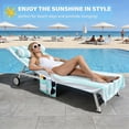 thumbnail image 3 of Tirrinia Lounge Chair Towel Cover with Fitted Top Pocket, DIY Pillow Design (Stuff with Clothes or Towels), Beach Chair Cover for Pool Lounge Chairs, Chaise Lounge Towel Cover, Soft & Quick Dry, 3 of 7