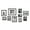 Black, variant on Kate and Laurel Bordeaux Modern Gallery Wall Kit, Set of 10 with Assorted Size Frames with White-Wash Finish