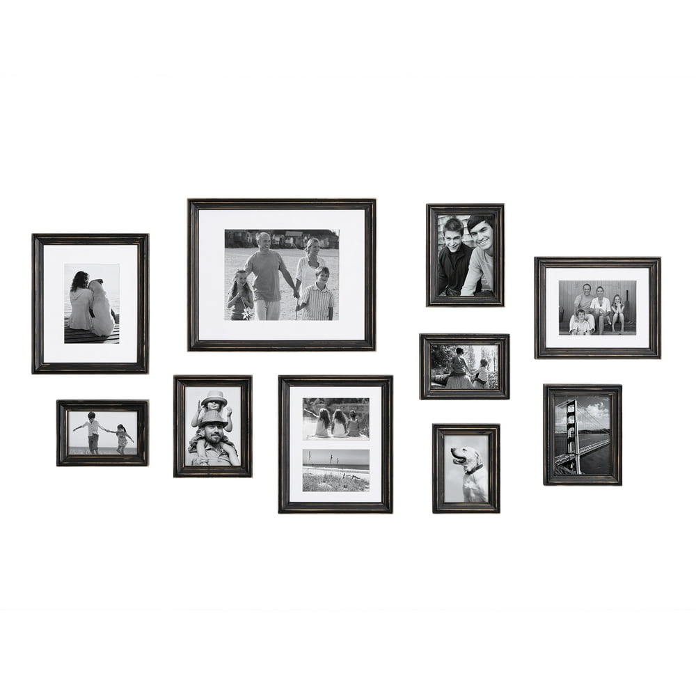 Kate And Laurel Bordeaux Gallery Wall Frame Kit Set Of 10 With