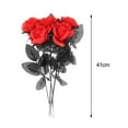 thumbnail image 4 of facefd Centre de Table en Polyester Roses Halloween Décoration de Fête Rouge, 4 of 5