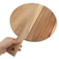 thumbnail image 3 of FUTUREORYY 1Set Acacia Wood Chopping Board for Home and Restaurant Use Round Handle Design for Meats and Vegetables, 3 of 7