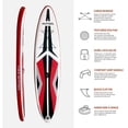 thumbnail image 4 of 11FT Inflatable Stand up Paddle Board Ultra-Thick Durable PVC w/Premium SUP Accessories & Carry Bag |upgraded paddle boards w/ 3 Fish Fin for Paddling |Up to 350LB, 4 of 6