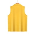 thumbnail image 5 of BXINGOHAI Men's Lightweight Softshell Vest Casual Full Zip Sleeveless Jacket for Golf Travel Hiking Running 2025 Today Sales Yellow,XL, 5 of 7