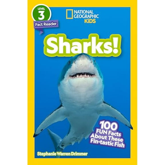 Pre-Owned Sharks! (National Geographic Kids Readers, Level 3/Fact Reader): 100 Fun Facts about These Fin-Tastic Fish (Paperback) 1426372701 9781426372704