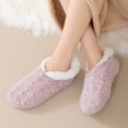 thumbnail image 5 of Slippers Socks for Women, Winter Warm Floor Socks, Fuzzy Socks, Cozy Sherpa Slipper Socks, Ultra Comfortable House Slippers for Women, One Size 3 Pairs, 5 of 6