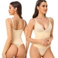 thumbnail image 5 of Lilvigor Shapewear Bodysuit for Women Tummy Control Waist Shaper V-neck Bodysuits Lace Body Briefer, 5 of 8