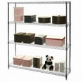 thumbnail image 5 of Shelving Inc. 12" d x 54" w x 96" h Chrome Wire Shelving with 4 Tier Shelves, Weight Capacity 800lbs Per Shelf, 5 of 6