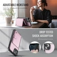 thumbnail image 6 of JEEHOOD Case For iPhone 15 Plus / 14 Plus, RFID Blocking Compatible With MagSafe Detachable 2 In 1 Wallet With Snap fastening Card Holder,PU Leather Case,Kickstand Magnetic Protective Women Men Cover, 6 of 7