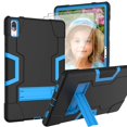thumbnail image 1 of Mignova pour Lenovo Tab P11 Pro Étui pour Tablette, Antichoc Résistant aux Chocs Robuste (avec Support) Étui Hybride pour Lenovo Tab P11 Pro 11,5 Pouces (Modèle : TB-J706F/J706L) + Protecteur d'Écran (Noir/bleu, Lot de 2), 1 of 6