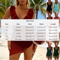 thumbnail image 3 of CHGBMOK Womens One Piece Swimsuits Sexy V Neck Sleeveless Backless Ruffles Suits Mesh Fitted Side Slit Swimwear, 3 of 7