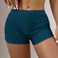 thumbnail image 2 of PEASKJP Womens Trunks with Pockets Ruched Swimsuit Tankini Bottoms, Blue XL, 2 of 5