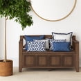 thumbnail image 2 of Trent Home 48" Transitional Solid Wood Entryway Storage Bench in Brown, 2 of 7