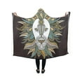thumbnail image 1 of HATIART Hooded Blanket Colorful Lion Wearable Blanket Comfotable Hooded Throw Wrap Robe 40x50 Inch, 1 of 3