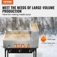 thumbnail image 2 of VEVOR Maple Syrup Evaporator Pan 304 Stainless Steel with Valves and Thermometer, 2 of 9