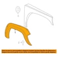 thumbnail image 3 of For 02-04 Liberty Front Fender Flare Wheel Opening Molding Trim Gray Driver Side, 3 of 4