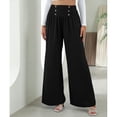 thumbnail image 1 of Pantalones De Pierna Ancha Para Mujer, Pantalones Holgados Para Mujer, Cintura Alta Transpirable Para Uso Diario Para Citas ACTIVE Cocina, Decoración y Otros, 1 of 5