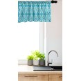 thumbnail image 3 of Ambesonne Floral Window Valance, Vintage Folkloric Petals Art, 54" X 18", Sky Blue and Coconut, 3 of 3