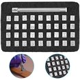 thumbnail image 1 of 36 PCS Metal Leather Stamping Tools Leather Stamping Steel Silver Punching for Letters A-Z and Numbers 0-9 with Printing Handle Stamps Stamping Tool for Leather Craft, 1 of 5