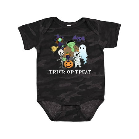 

Inktastic Halloween Trick-or-Treat Cute Group of Monsters Boys or Girls Baby Bodysuit