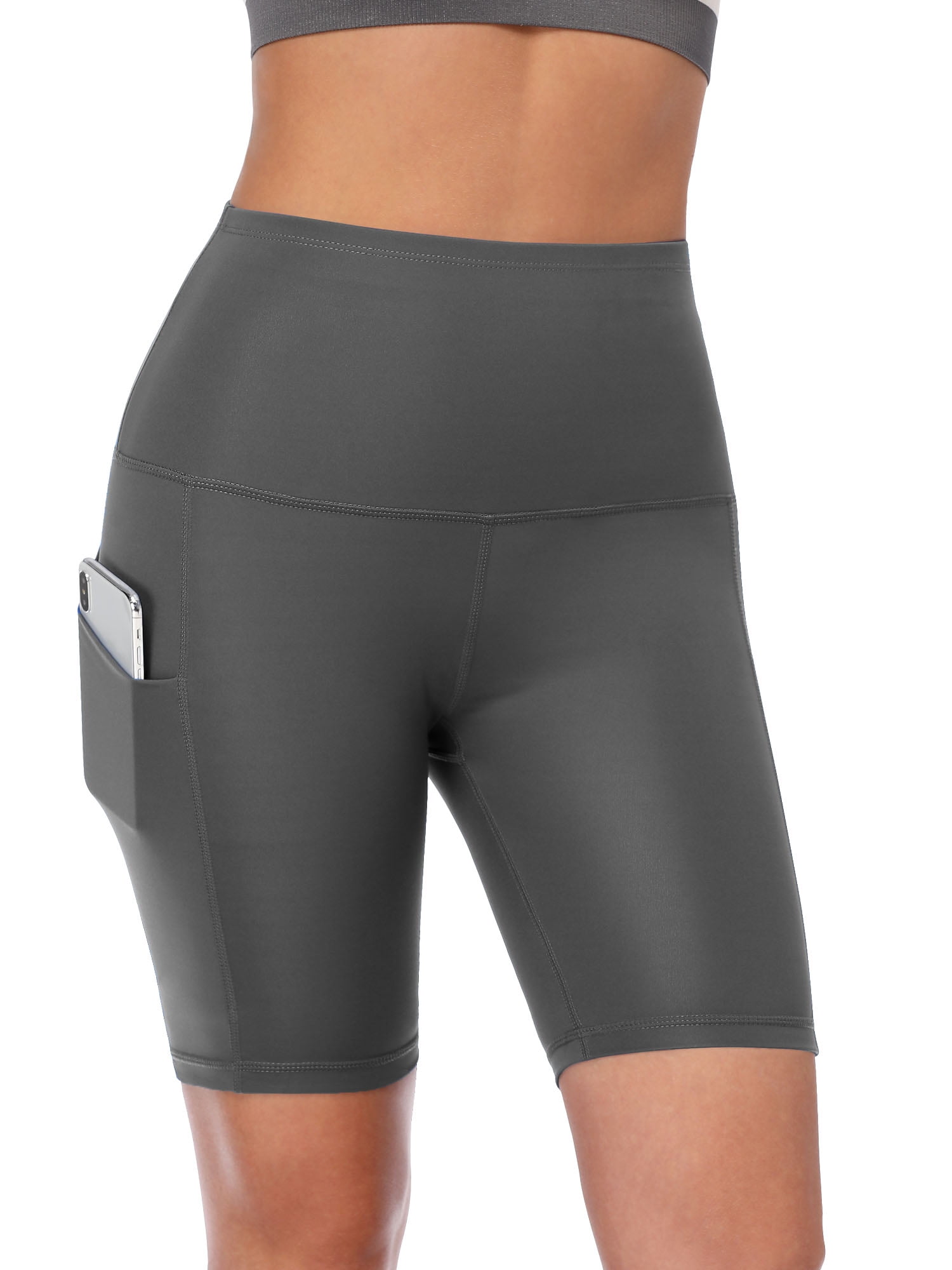VALANDY Women's High Waisted Biker Shorts 3-Pack – 8" Inseam, Opaque Workout Shorts For Yoga, Running - View #12