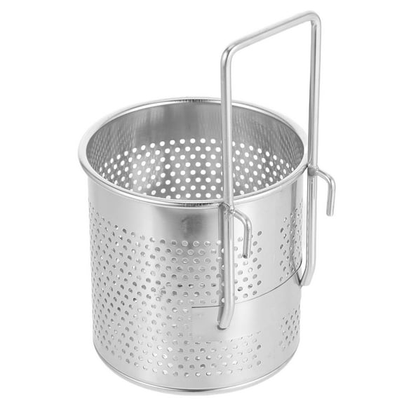 Luxshiny Stainless Steel Hot Pot Strainer Basket with Hook Fine Mesh Noodle Strainer for Cooking Boiling and Frying