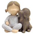 thumbnail image 1 of Esculturas, decoraciones para estanterías de salón, estatuas de resina para manualidades, obsequios decorativos conmemorativos de Navidad para amantes de los perros, 1 of 6