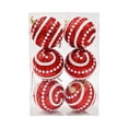 thumbnail image 2 of 6 piezas de adornos para árbol de Navidad, bolas de Navidad de espuma de 6 cm, decoración navideña para Rojo, 2 of 9