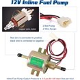 thumbnail image 4 of YIUIY Universal Upgrad Electric Fuel Transfer Pump Kit Compatible with All 12V Cars,Boats,Trucks,Lawn Mowers,Carburetors and Generators,3-6PSI Electric Fuel Pump + 2 Meter/6.56-Foot 5/16" ID Fuel, 4 of 5