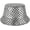 E1: Scale-silver, variant on Rock Metallic Bucket Hat Reversible Cap Unisex Fisherman Wide Brim Rock Punk Hippie Hat