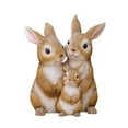 thumbnail image 4 of GROWTH TANK Garden Statue Bunny Figurines Scene Layout Rabbit Sculptures For Bedroom Outdoor 3pcs, 4 of 9