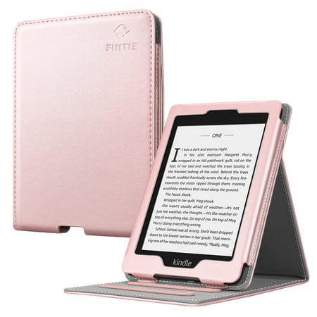 Fintie Flip Vertical Multi-Viewing Case for Amazon Kindle Paperwhite Gen Prior to 2018, Rose