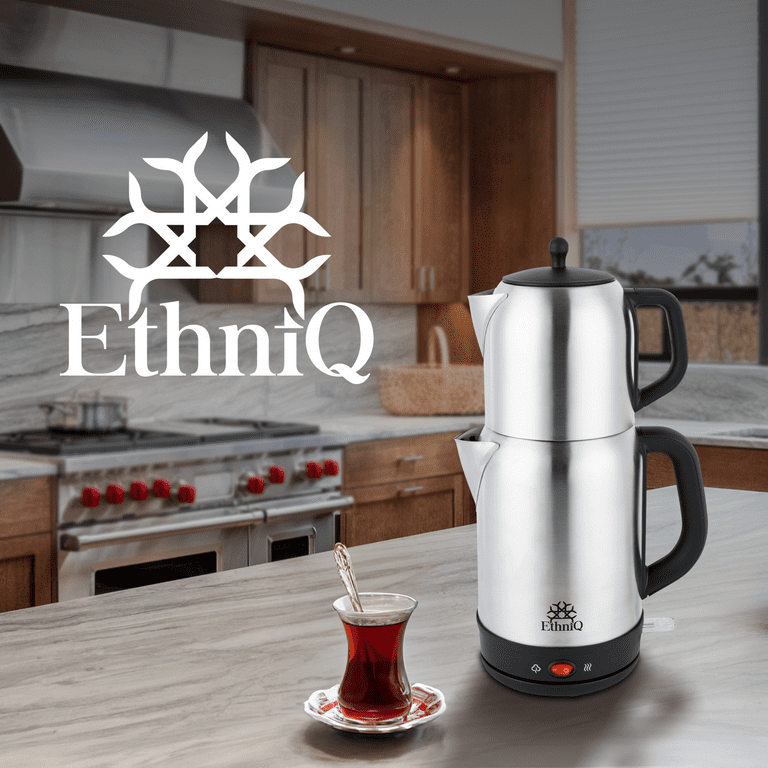 Ethniq TeaVibe Electric Turkish Tea Maker Stainless Steel 120V