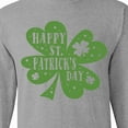 thumbnail image 4 of Inktastic Happy St. Patrick's Day Shamrock in Green Long Sleeve T-Shirt, 4 of 5