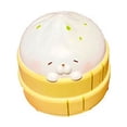 thumbnail image 2 of Squishies Stress Decor, Vibrant Design Desk Decor, Decor Food, Sensory Decor, Sticky Squishies, All Ages Play Food, 1 Pc, 2 in Diameter, Yellow Steamer Base, Sensory Squeeze Decor, 2 of 9