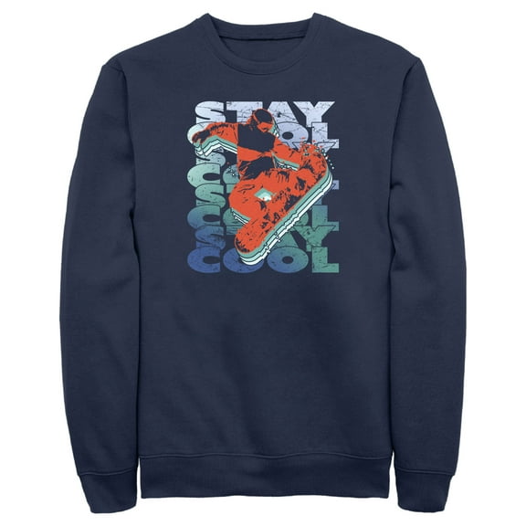 Men's Lost Gods Stay Cool Sweatshirt Navy Blue Small