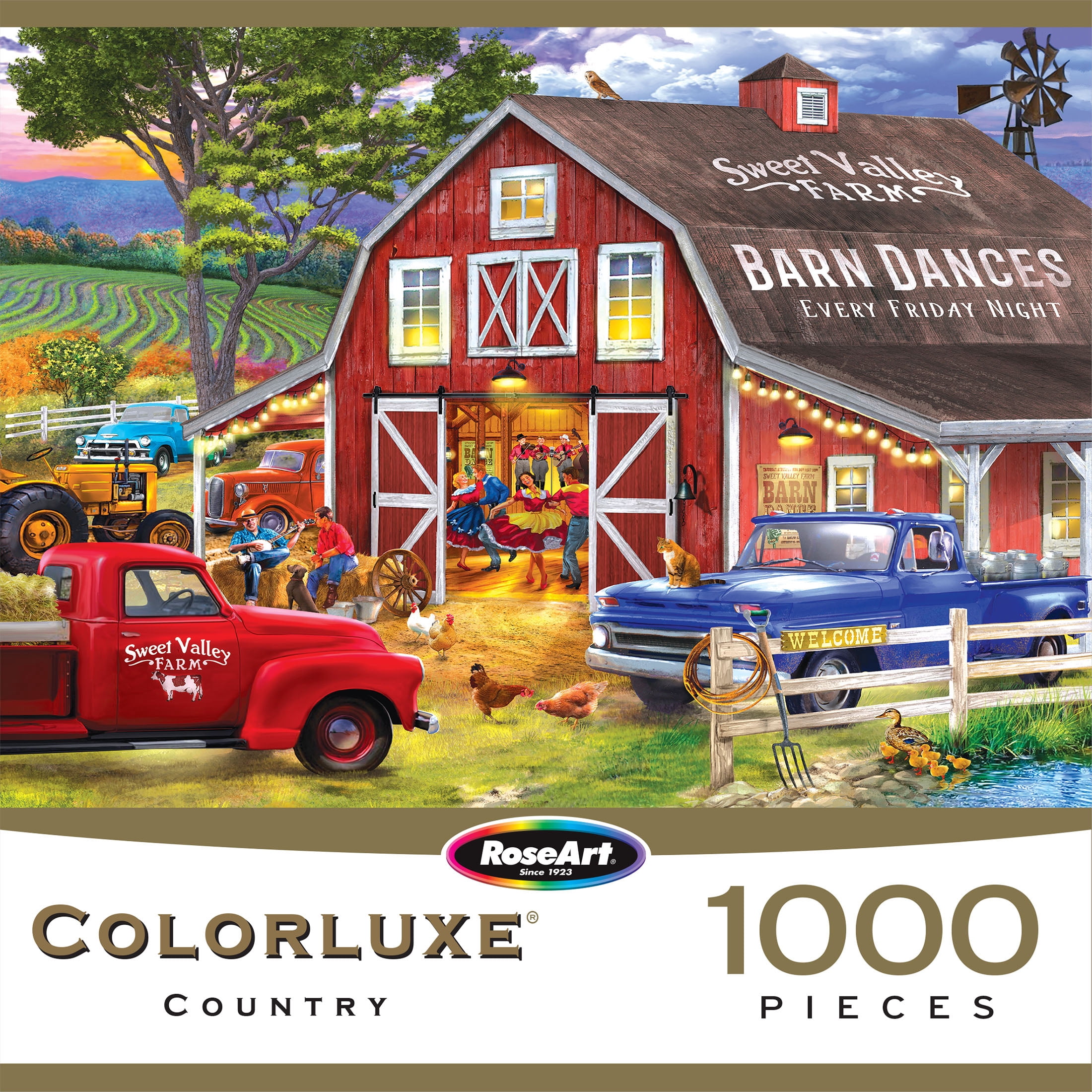 Colorluxe by RoseArt 1,000 Piece Jigsaw Puzzle Assortment