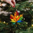 thumbnail image 7 of Fwttom Fall Decorations For Home, Maple Leaf Shaped Christmas Tree Ornaments, Holiday Wall Hanging for Christmas Ornaments & Thanksgiving Decorations Indoor Outdoor, 7 of 7