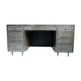 thumbnail image 5 of Sarah Solid Wood Executive Desk in Antique Brown Finish, 5 of 5