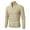 Khaki, variant on hotojiny Men's Quarter Zip Sweater Work Golf Casual Knit Tops Long Sleeve Textured Mock Neck Business Pullover Sweatershirt