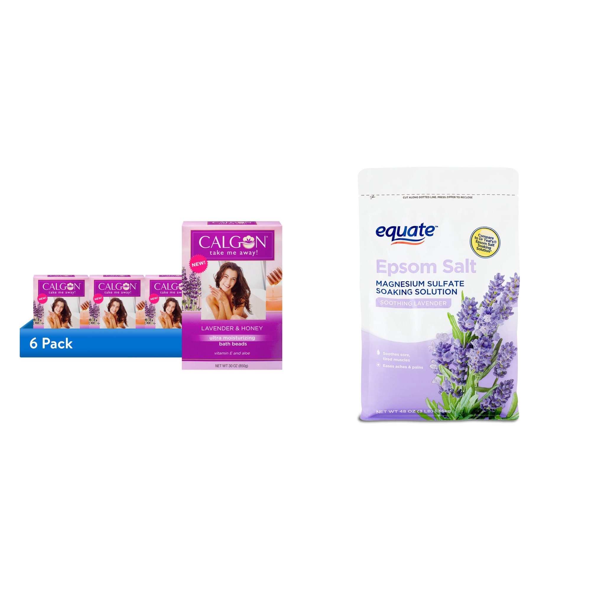( & Equate Epsom Salt Soothing Lavender, 3 Lbs Bundle