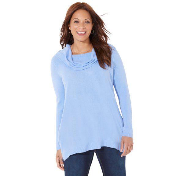 Catherines Women's Plus Size Cashmiracle Cowlneck Sweater