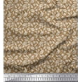 thumbnail image 1 of Soimoi Poly Georgette Fabric Dot & Leaves Printed Craft Fabric by The Yard 52 Inch Wide, 1 of 2