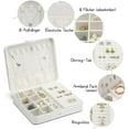 thumbnail image 4 of Joyero, joyero para niñas, regalos para adolescentes, joyero de cuero grande, almacenamiento de joyas para pendientes, caja de collar, joyería para mujeres, 4 of 7