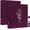 Purple, variant on Aesthetic Letter Size A4 3 Ring Binder 2 Packs, Linen Hardcover 1 inch Round Rings Folder Holder Planner Fits 8.5" x 11" Paper for Office School Journaling Collections (Beige)