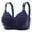 Dark Blue, variant on TAGOLD Womens Plus Size Bra,Summer Casual Bras for Womens,Woman's Embroidered Glossy Comfortable Breathable Bra Underwear No Rims