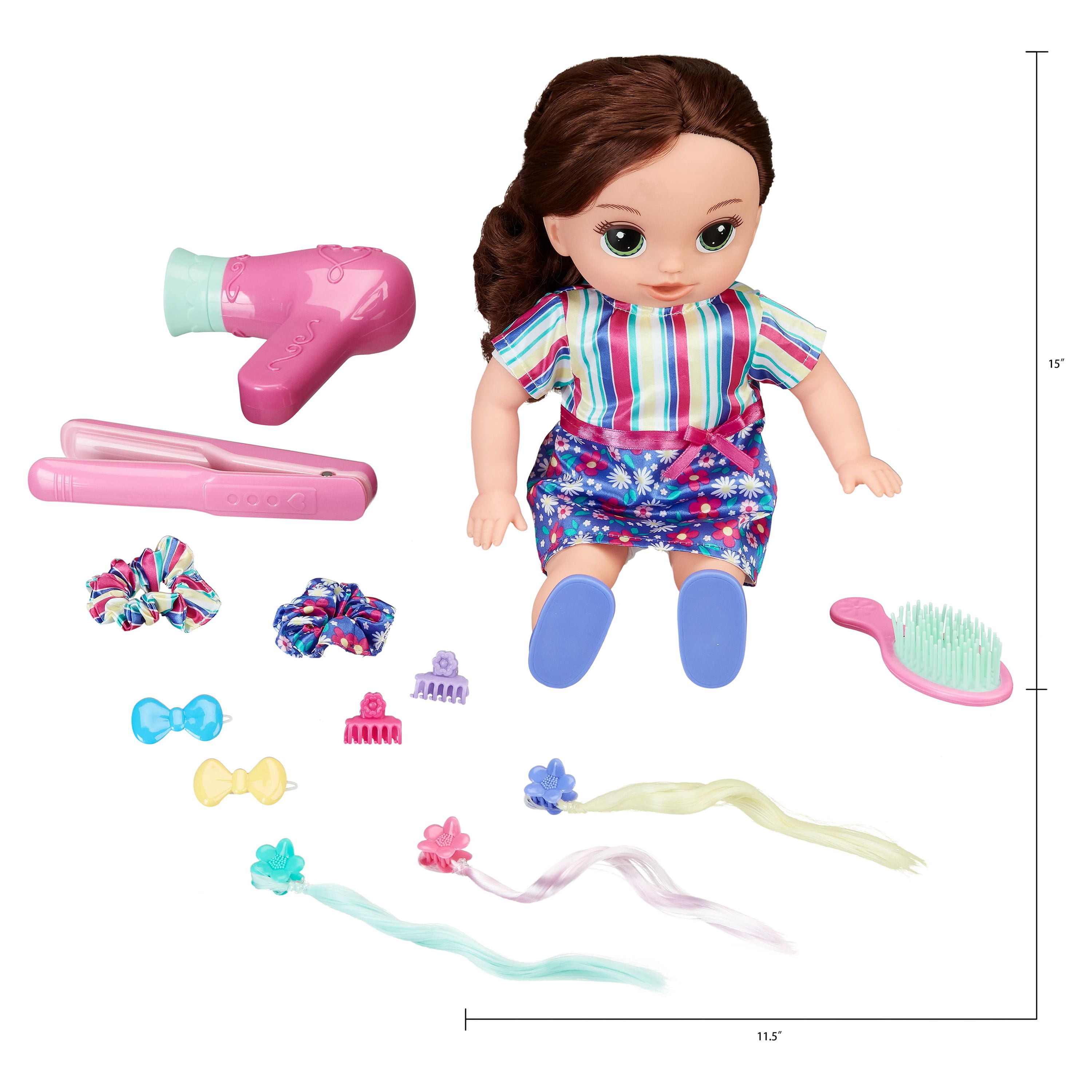 My Sweet Love Style and Play Doll Toy Set, 13 Pieces